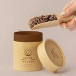 Custom Logo Cylinder Food Packaging , Kraft Paper Tube Packaging For Coffee Bean