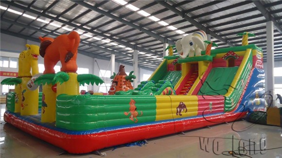large cartoon inflatable bouncer for kids