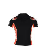 Racing Team Customized Printing Methods Breathable 100% Cotton Zipper Polo Shirt