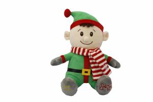 Quality Electric Embroidery Cartoon Boy Plush Christmas Gift Toy wholesale