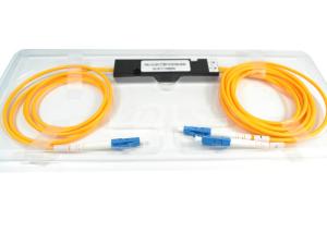 Quality 1 x 2 PLC Optical Fiber Splitter LC / UPC Connector , Wide Operation Wavelength wholesale