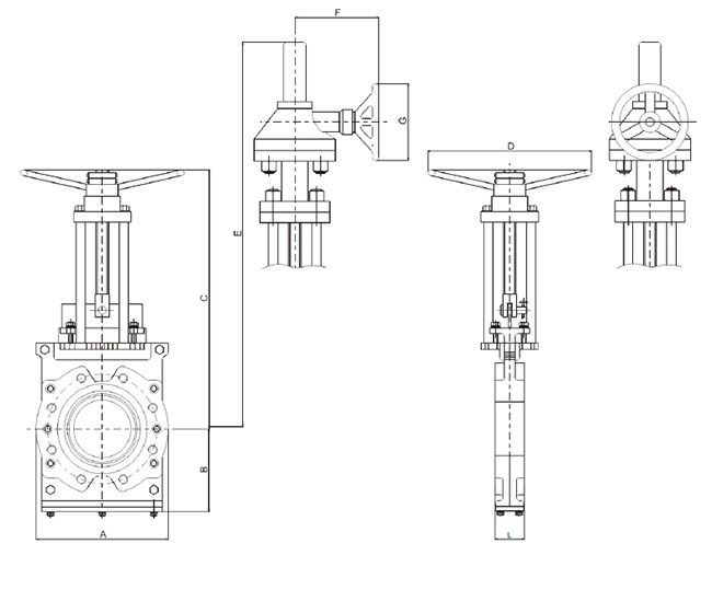 Hydraulic Slurry Control Valve DK Series Aesthetically Pleasing Lightweight