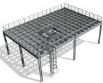 Light Weight 3D Steel Galvanised Grating Building Materials Platforms Raised