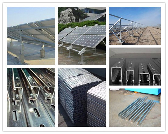 Gcr15 Steel Solar Frame Metal Forming Equipment , Roll Former Machine With Electric Drive