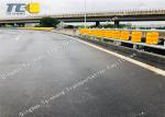Polyurethane Roller Highway Crash Barrier Orange / Yellow Eco Friendly