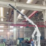 Innovative 0.5 Ton Provision Crane Knuckle And Telescopic Boom On Ship