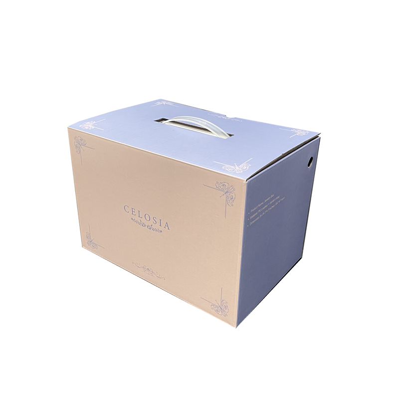 Custom Cardboard Packaging Clothing Corrugated Box With Plastic Handle Multi-Functional for Candle