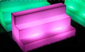 Quality LED wine display IC-015 Rechargeable battery,RGB color changing , remote control wholesale