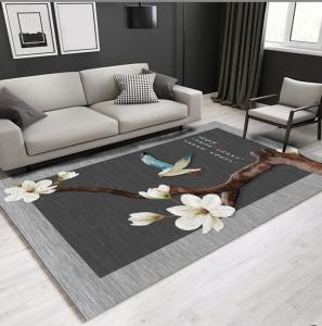 Quality New Chinese Style Fresh Beautiful Flower Living Room Floor Carpets 9-12 wholesale