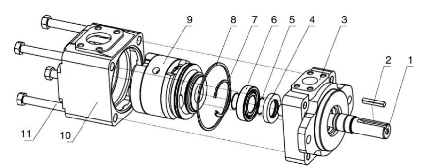 High Performance Hydraulic Vane Pump Cartridge T6C 003 1L00 A1 With 1 Year Warranty