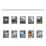 Landscape Real Estate Window Hanging Display Office A4 Advertising Led Light Box
