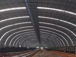 Large Span Space Truss Structure Building , Lightweight Steel Warehouse Shed