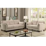 3 Piece Sofa set, Beige Flannelette