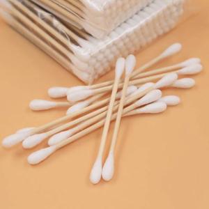 Quality Makeup Cleaning Wooden Cotton Swabs Suitable For Sensitive Skin Use wholesale
