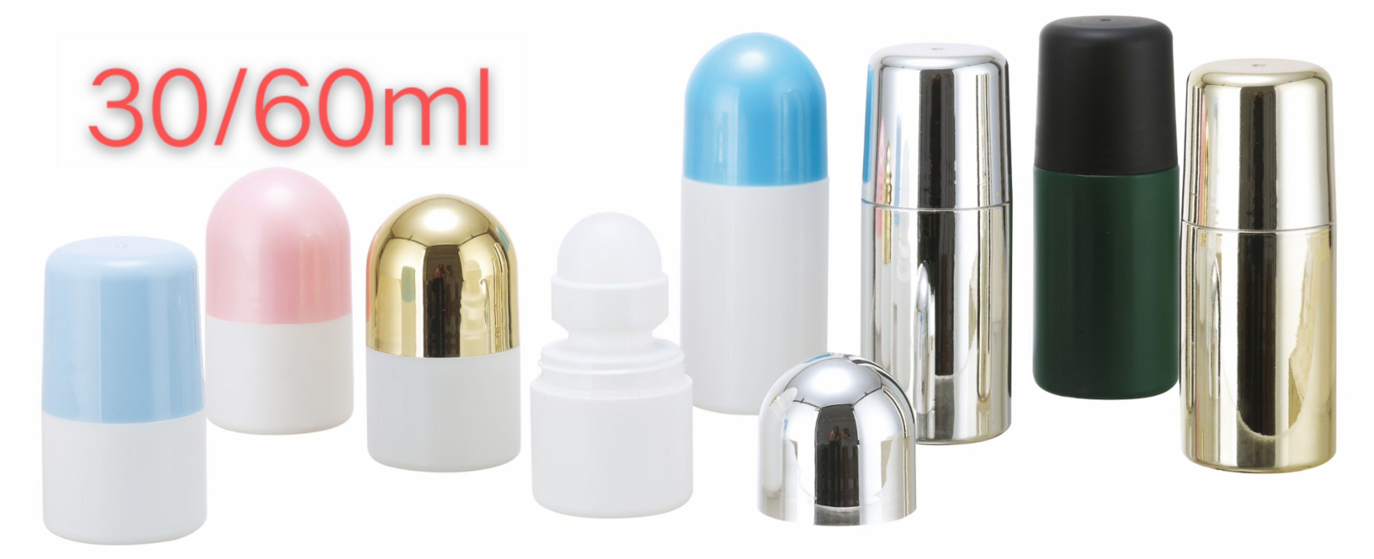 Eco-friendly Private Label Organic Roll on Natural Stone Alum Solid Perfume Deodorant Container Made of PP Body Material