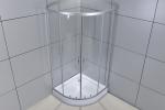 Bathroom Glass Shower Enclosure 35''×35''×77''