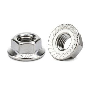 Quality Din 6923 Grade 8 Stainless Steel M8 Flange All Metal Self Locking Nut wholesale