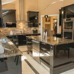 High Glossy Italian Furniture Solid Wood Luxury Customized Veneer Color Kitchen