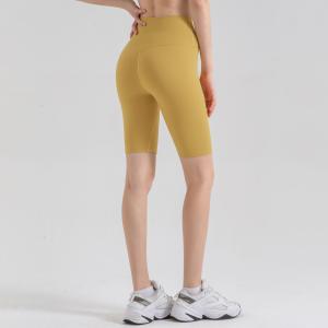 Quality Classic spring-summer new style sanding naked sense of movement five yoga pants women's running fitness shorts no embarr wholesale