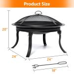 Stocked Portable Smokeless Fire Pit for Outdoor Camping Holiday Selection