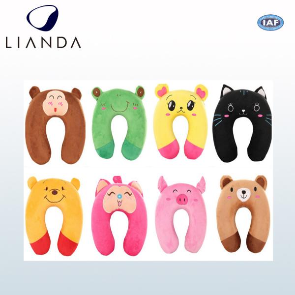 Durable Travel Neck Support Travel Pillow For Airplane , Animal Printing