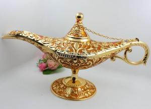 Quality Shinny Gifts Enamel Metal Brass Genie Lamp wholesale