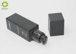 Matte Black Glass Essential Oil Packaging Bottles Square Shape Capacity 40ml