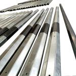 AWS Welding 15kv Galvanised Metal Posts Electric Power Distribution Pole