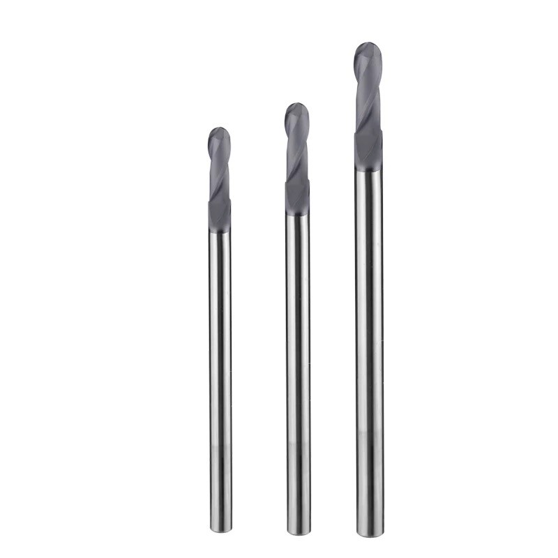 Solid Carbide 2-Flutes Ball Nose End Mill Customizable and for Precision Cutting