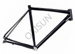 Black Flat Mount Road Bike Frame Aluminum Material For Offroad Racing