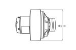 210*70mm 2.6NM 650w Permanent Magnet Drive Wheel Unit