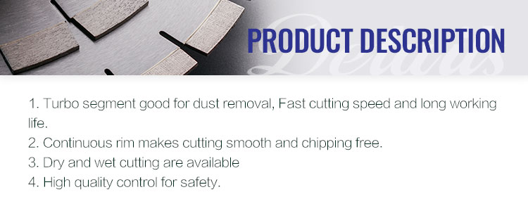SAW BLADE 4" Cold Press Sintering Diamond Discs Turbo Cutting Disc With Long Lifespan
