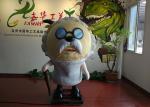 Cartoon Slow Sheep Custom Fiberglass Products For City Landscape Decoration