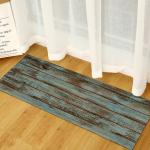 Wood Grain Absorbent Door Mat 40*120cm 60*180cm Bedroom Floor Carpets
