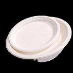 Custom Printed Compostable Smoothie Cups Sugarcane Bagasse Plate 20 Oz