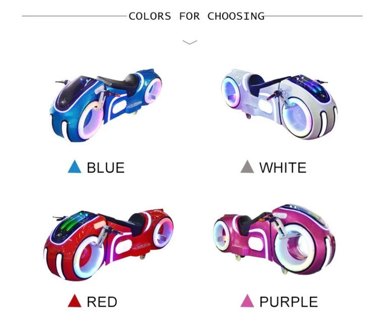 SGS Motorcycle Game Machine Remote Control Music Amusement Adults Prince Moto Rides