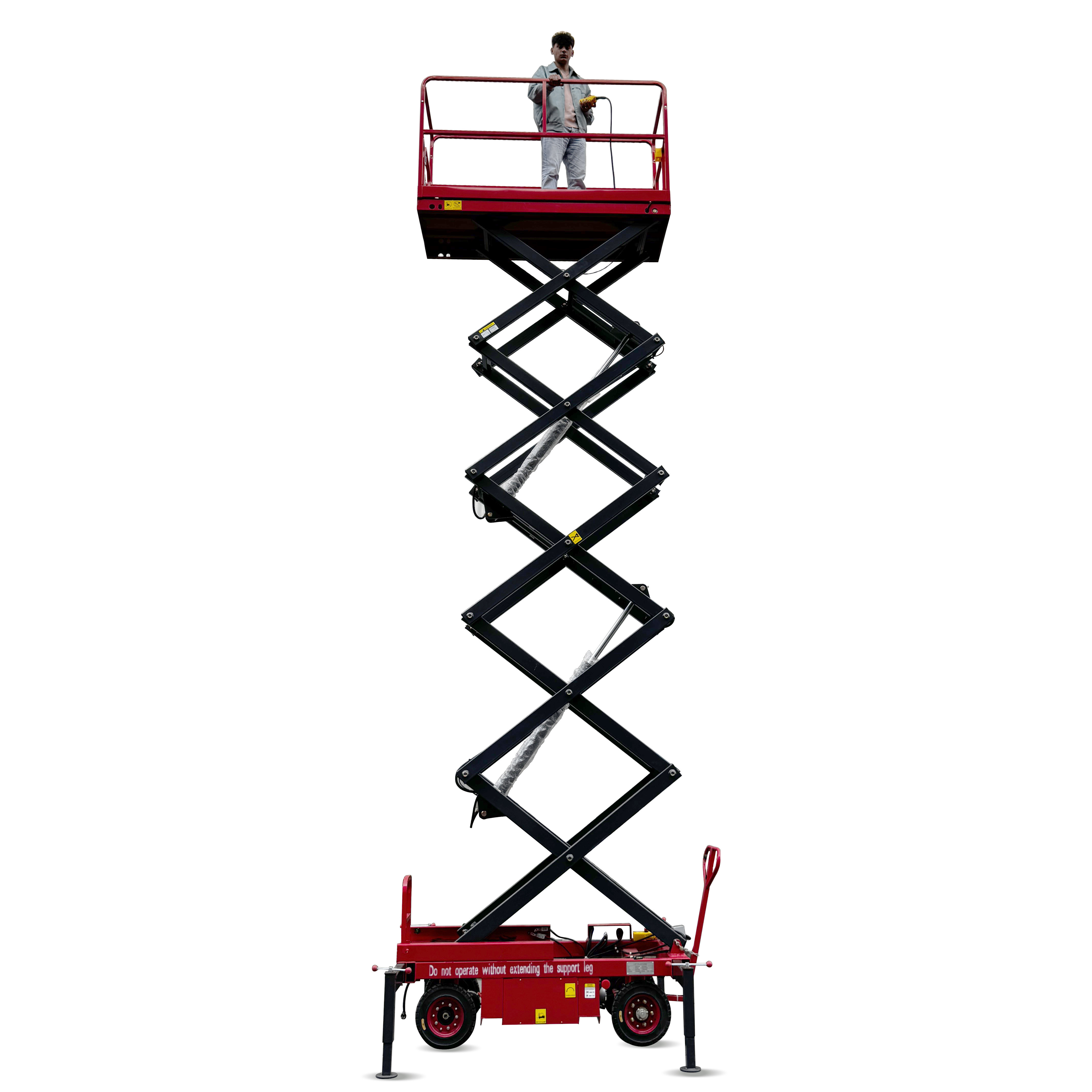 Mobile Hydraulic Scissor Lift Table Manual Push Platform Lifter