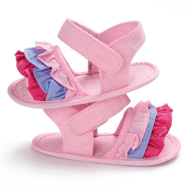 Wish hot soft-sole Lace flower 0-18 months baby Newborn shoes toddler sandals