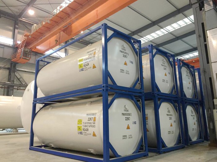 LR BV CCS SA-612M N T R134A T50 ISO Tank Container 24300 Liters