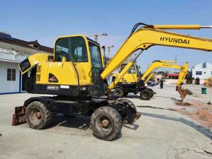 Quality 6 Ton Ready To Work Korea Imported Hyundai R60-7 Used Wheel Excavator wholesale