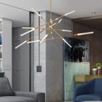 LED Sputnik Chandelier Lighting For Studio Living Bar Kitchen suspension light
