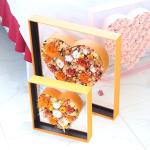 Wholesale Valentine Gifts preserved flower box logo preserved rose in acrylic