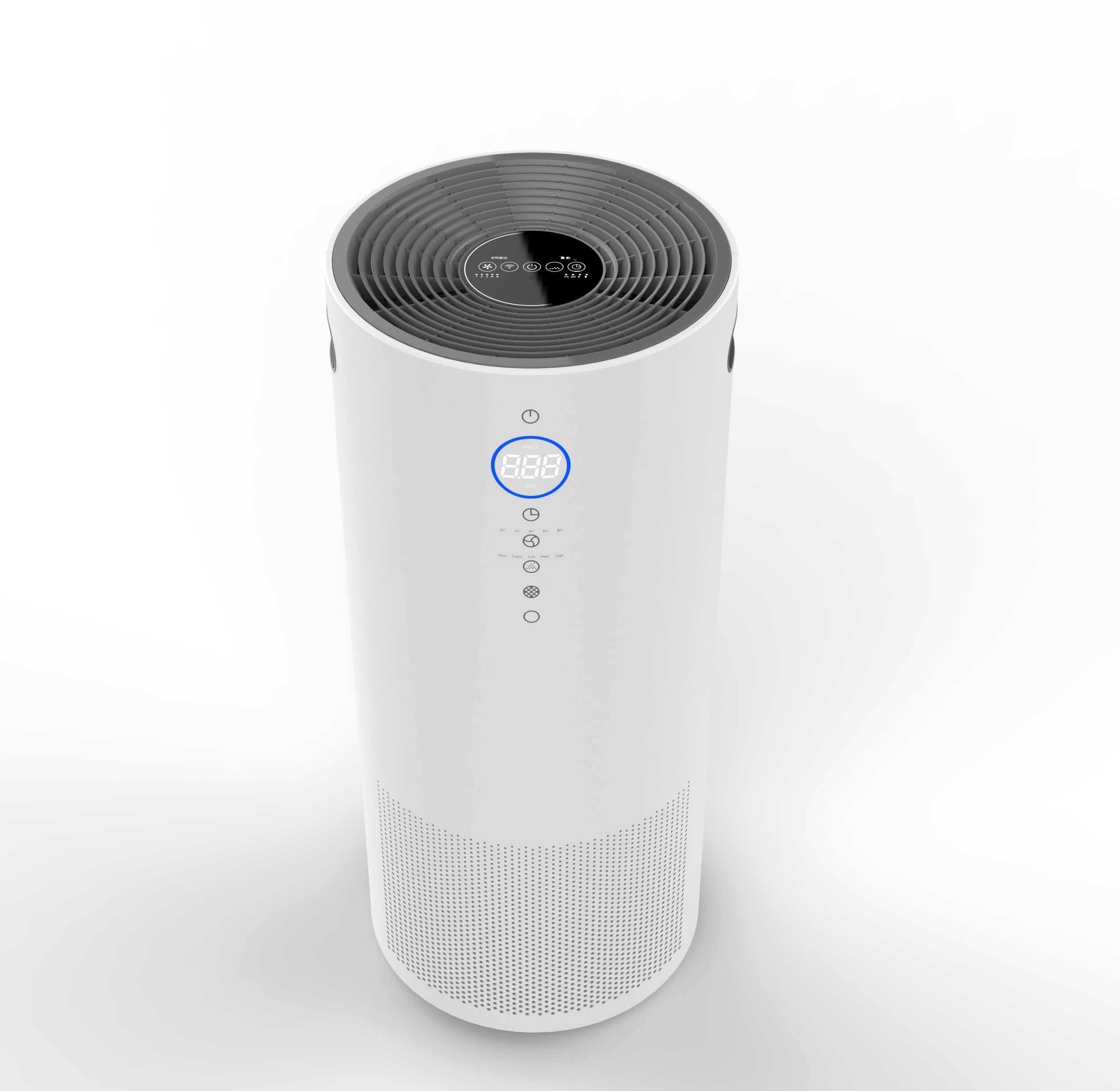 Quiet Air Purifier For Large Rooms 99.97% Pets Danger Dust Smoke Odors 500m3/H EPI606