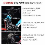 9.8kg Carbon Frame Road Bike , 22 Speed Shimano 105 R7000 Bike