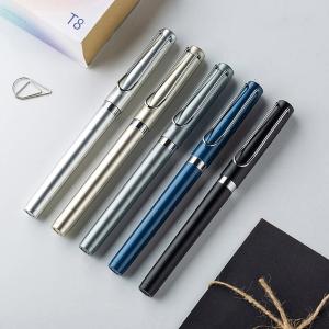 Quality Minimalist Creative Gel Ink Pen Large Capacity Ink Metallic Painted ABS Business Gel Pen wholesale