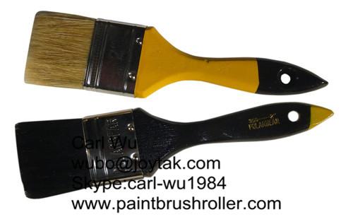 Natural bristle Chinese bristle synthetic mix 2 piece paint brush sets wood
