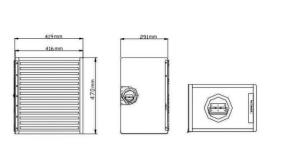 Quality Aluminum Standard Airplane Food Trolley , Aircraft Meal Cart wholesale