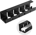 Super Heavy Duty Desk Cable Organizer 10*40*10cm ISO9001 Rohs CE No Drill Steel