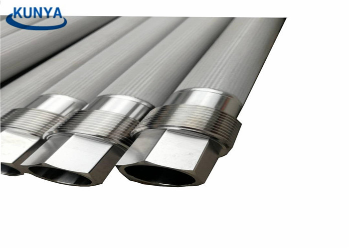 12mm Round Perforated Metal Mesh Cylinder 1um Glass Fiber Wire Mesh Tube