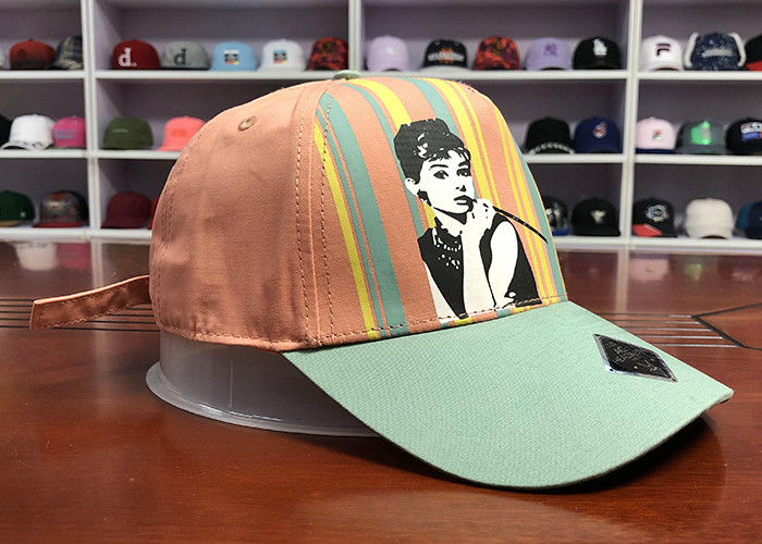 Adujustable Unisex Women Men 5 Panels Silk Print Colourful Star Baseball Cap